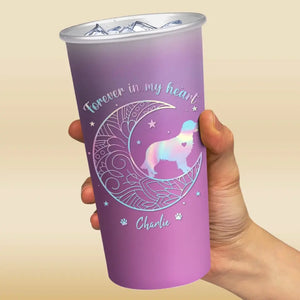 Je suis toujours avec toi - Tasse commémorative personnalisée en aluminium changeant de couleur - Cadeau de condoléances pour les propriétaires d'animaux de compagnie et les amoureux des animaux