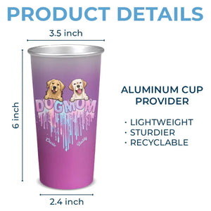 Tasse personnalisée en aluminium changeant de couleur pour chien et chat - Cadeau pour propriétaires et amoureux des animaux