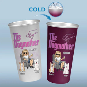 The Dogmother - Gobelet personnalisé en aluminium changeant de couleur pour chien et chat - Cadeau pour propriétaires et amoureux des animaux