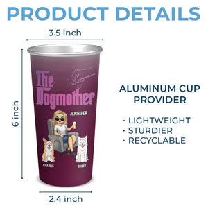 The Dogmother - Gobelet personnalisé en aluminium changeant de couleur pour chien et chat - Cadeau pour propriétaires et amoureux des animaux