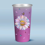 To The World You Are A Grandma But To Us You Are The World - Family Personalized Custom Aluminum Changing Color Cup - Gift For Mom, Grandma