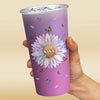 To The World You Are A Grandma But To Us You Are The World - Family Personalized Custom Aluminum Changing Color Cup - Gift For Mom, Grandma