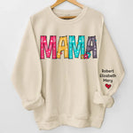 Custom Name Mama Gifts for Mom - Personalized Sweater