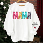 Custom Name Mama Gifts for Mom - Personalized Sweater