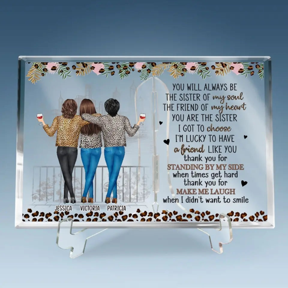 I'm Lucky To Have A Friend Like You - Bestie Personalized Custom Rectangle Shaped Acrylic Plaque - Gift For Best Friends, BFF, Sisters