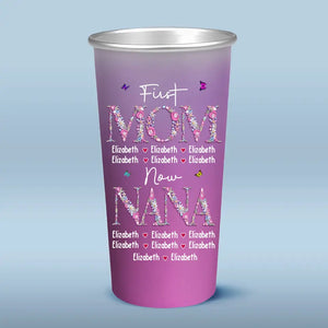 J'ai deux titres, maman et grand-mère, et je suis bénie par les deux - Tasse personnalisée en aluminium à couleur changeante - Cadeau pour maman et grand-mère