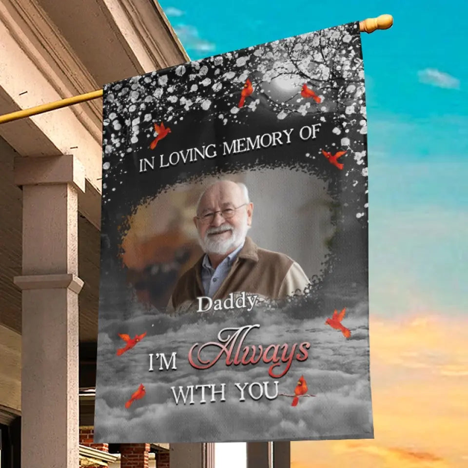 Custom Photo In Loving Memory - Memorial Personalized Custom Flag - Sympathy Gift For Family Members