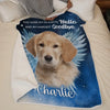 Custom Photo Your Wings Were Ready But My Heart Was Not - Memorial Personalized Custom Blanket - Sympathy Gift For Pet Owners, Pet Lovers