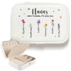 You Are The Most Beautiful - Family Personalized Custom Jewelry Case - Gift For Mom, Grandma