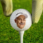 Custom Photo I'm A Full-Time Golfer - Personalized Custom Golf Ball - Appreciation, Retirement Gift For Dad, Grandpa, Coworkers