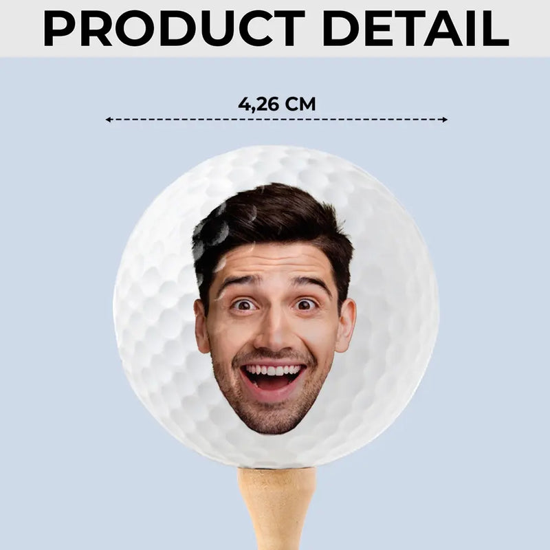 Custom Photo Retired And Loving Every Swing - Personalized Custom Golf Ball - Gift For Golfers, Dad, Husband