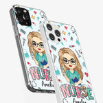 From Caring Comes Courage - Nurse Personalized Custom Clear Phone Case - Appreciation, Thank You Gift, Nurse Life, Doctor Life