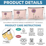 True Friendship Is A Plant Of Slow Growth - Bestie Personalized Custom Cosmetic Bag - Gift For Best Friends, BFF, Sisters