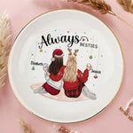 True Friends Are Like Diamonds - Bestie Personalized Custom Jewelry Dish - Christmas Gift For Best Friends, BFF, Sisters