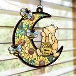 A Grandma's Heart Is A Patchwork Of Love - Family Personalized Window Hanging Suncatcher - Gift For Grandma