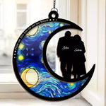 Our Starry Nights Side By Side - Couple Personalized Window Hanging Suncatcher - Gift For Husband, Wife, Couple