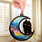 Our Starry Nights Side By Side - Couple Personalized Window Hanging Suncatcher - Gift For Husband, Wife, Couple