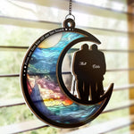 Our Starry Nights Side By Side - Couple Personalized Window Hanging Suncatcher - Gift For Husband, Wife, Couple