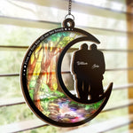 Our Starry Nights Side By Side - Couple Personalized Window Hanging Suncatcher - Gift For Husband, Wife, Couple