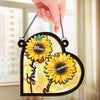 First Mom Now Grandma - Family Personalized Window Hanging Suncatcher - Gift For Mom, Grandma