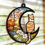 Chasing Butterflies In Heaven - Memorial Personalized Window Hanging Suncatcher - Sympathy Gift For Pet Owners, Pet Lovers