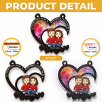 Falling In Love All Over Again - Couple Personalized Window Hanging Suncatcher - Gift For Husband, Wife, Couple