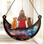 Until I See You Again - Memorial Personalized Window Hanging Suncatcher - Sympathy Gift For Dog Lovers