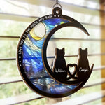 You Are My Happily Ever After - Couple Personalized Window Hanging Suncatcher - Gift For Couple, Cat Lovers