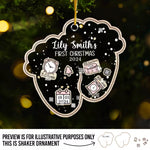 This Christmas, You Are The Greatest Gift Of All - Family Personalized Custom 3 Layers Shaker Ornament - Christmas  Gift For Baby Kids, Newborn Baby