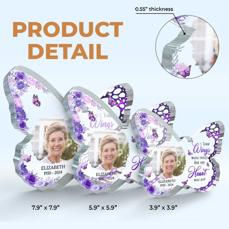 Custom Photo Sleep On Now And Take Your Rest - Memorial Personalized Custom Shaped Acrylic Plaque - Sympathy Gift For Family Members