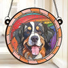 Custom Photo A Guardian Angel With A Wagging Tail - Memorial Personalized Window Hanging Suncatcher - Sympathy Gift For Pet Owners, Pet Lovers