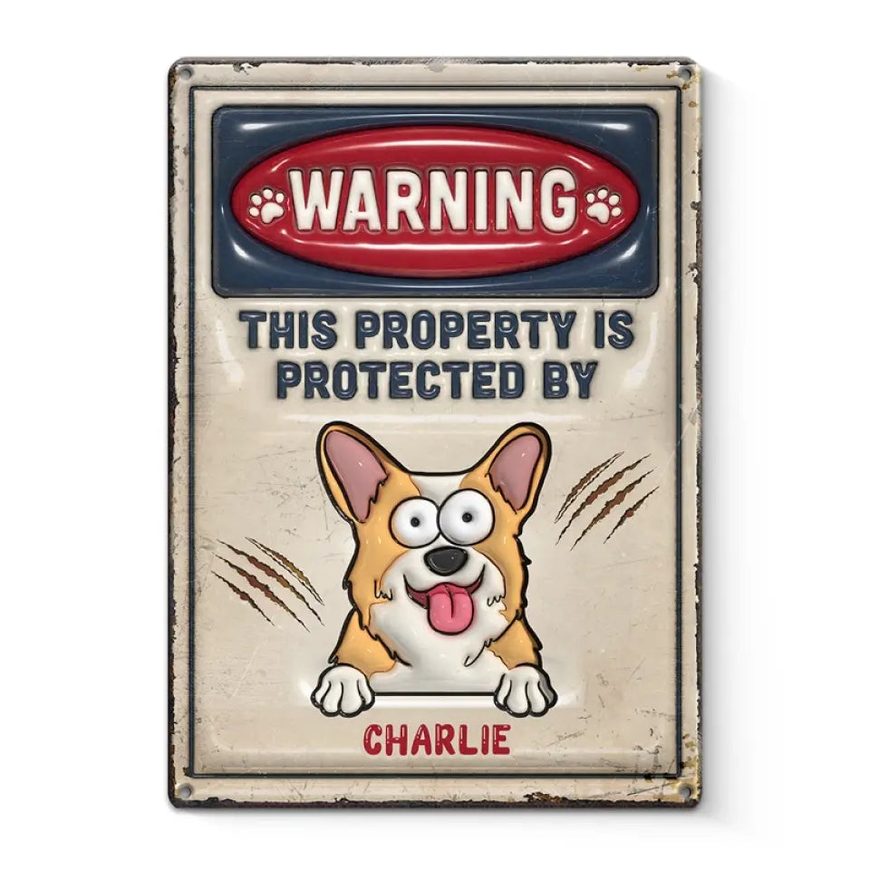 Life Would Be Ruff Without You - Dog Personalized Custom 3D Inflated Effect Printed Metal Sign - House Warming Gift For Pet Owners, Pet Lovers