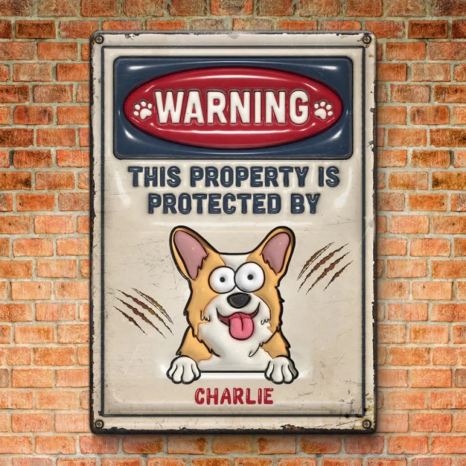 Life Would Be Ruff Without You - Dog Personalized Custom 3D Inflated Effect Printed Metal Sign - House Warming Gift For Pet Owners, Pet Lovers