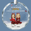The Greatest Gift Our Parents Gave Us Was Each Other - Family Personalized Custom Circle Glass Ornament - Christmas Gift For Family Members