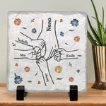 Grandma's Timeless Wisdom, A Guiding Light Through Life's Journey - Family Personalized Custom Square Shaped Stone With Stand - Gift For Mom, Grandma