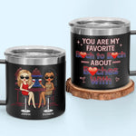 True Friendship Is A Rare Gem - Bestie Personalized Custom 14oz Stainless Steel Tumbler With Handle - Gift For Best Friends, BFF, Sisters