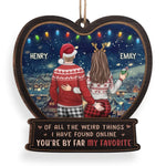 Every Moment With You Is Pure Ecstasy - Couple Personalized Custom Ornament - Wood Custom Shaped - Christmas Gift For Husband Wife, Anniversary