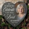 Custom Photo A Piece Of Your Heart Will Always Be With Us - Memorial Personalized Custom Heart Shaped Memorial Stone - Sympathy Gift For Family Members