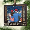 May All The Joys Of The Season Be Yours - Couple Personalized Custom Ornament - Wood Custom Shaped - Christmas Gift For Husband Wife, Anniversary