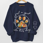 Paws And Hearts, Love Unbound - Dog & Cat Personalized Custom Unisex Sweatshirt With Design On Sleeve - Gift For Pet Owners, Pet Lovers