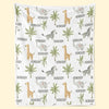 Woodland Wonders For Dreamy Nights - Family Personalized Custom Blanket - Gift For Baby Kids, Newborn Baby