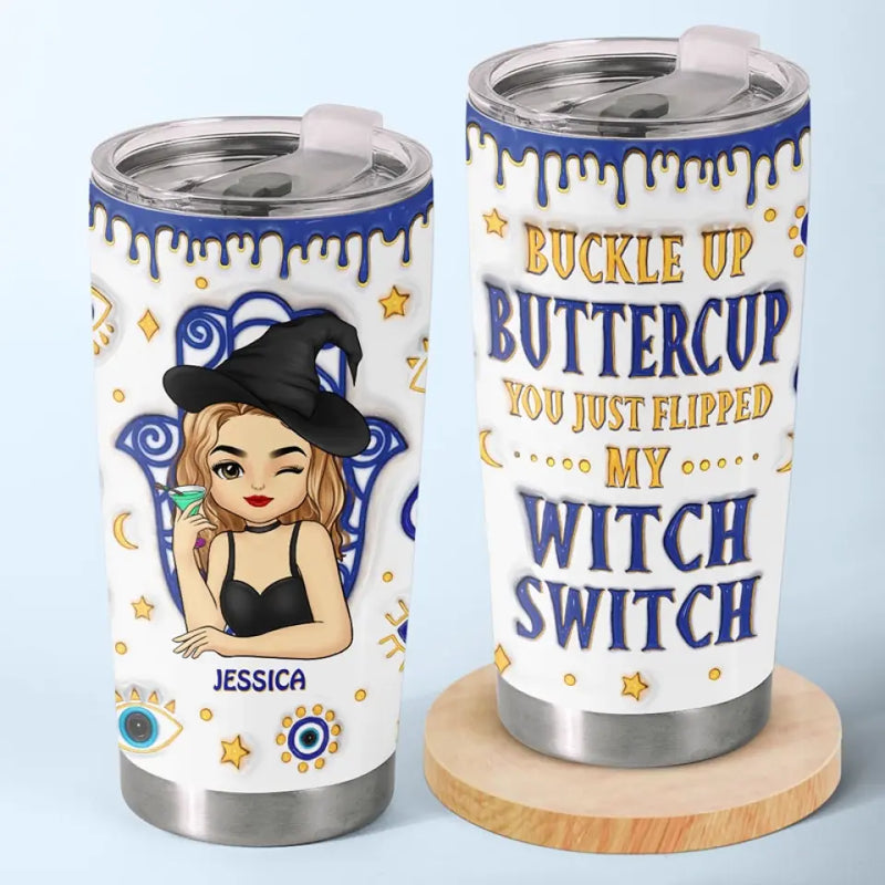 My Halloween Mode Is Activated - Personalized Custom 3D Inflated Effect Printed Tumbler - Halloween Gift For Witches, Yourself
