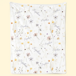 A Baby's Smile Is The Sweetest Flower Of All - Family Personalized Custom Baby Blanket - Gift For Baby Kids, Newborn Baby
