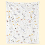 A Baby's Smile Is The Sweetest Flower Of All - Family Personalized Custom Baby Blanket - Gift For Baby Kids, Newborn Baby