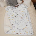 A Baby's Smile Is The Sweetest Flower Of All - Family Personalized Custom Baby Blanket - Gift For Baby Kids, Newborn Baby