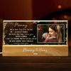 Custom Photo A Baby Is A Little Bit Of Heaven Sent Down To Earth - Family Personalized Custom Acrylic Letters 3D LED Night Light - Gift For Baby Kids, Newborn Baby