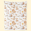 Small But Mighty, Like A Baby Elephant - Family Personalized Custom Baby Blanket - Gift For Baby Kids, Newborn Baby