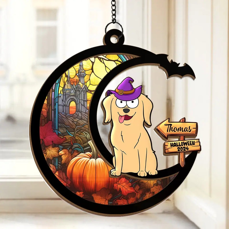 One Spooktacular Dog - Dog Personalized Window Hanging Suncatcher - Halloween Gift For Pet Owners, Pet Lovers