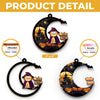 Meow That Is Boo In Cat Language - Cat Personalized Window Hanging Suncatcher - Halloween Gift For Pet Owners, Pet Lovers