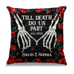 The Best Love Is Love That Lasts - Couple Personalized Custom Pillow - Halloween Gift For Husband Wife, Anniversary